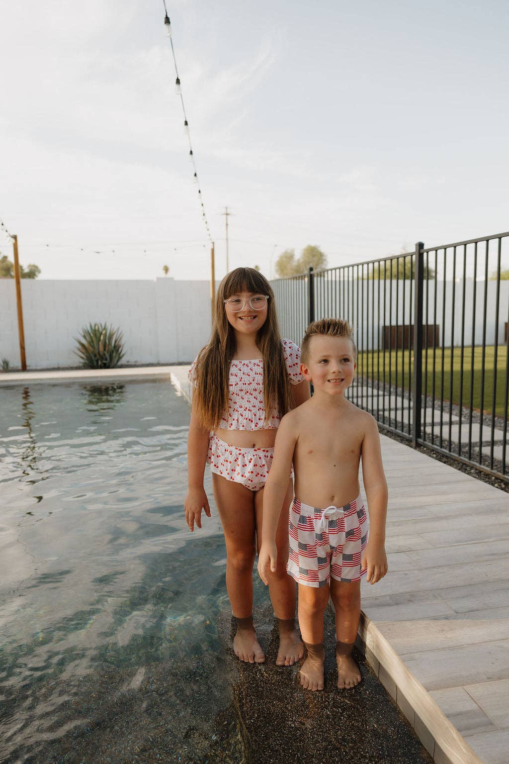 Toddler Two Piece Swimsuit | Sweetheart Cherries