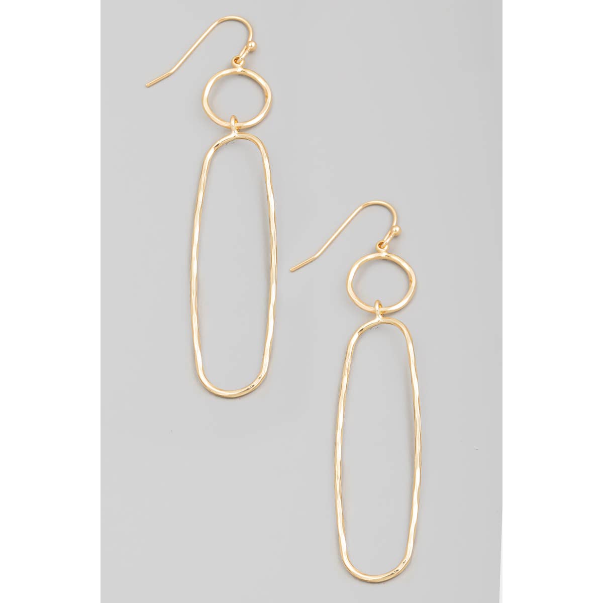 Dainty Wire Shapes Dangle Hook Earrings