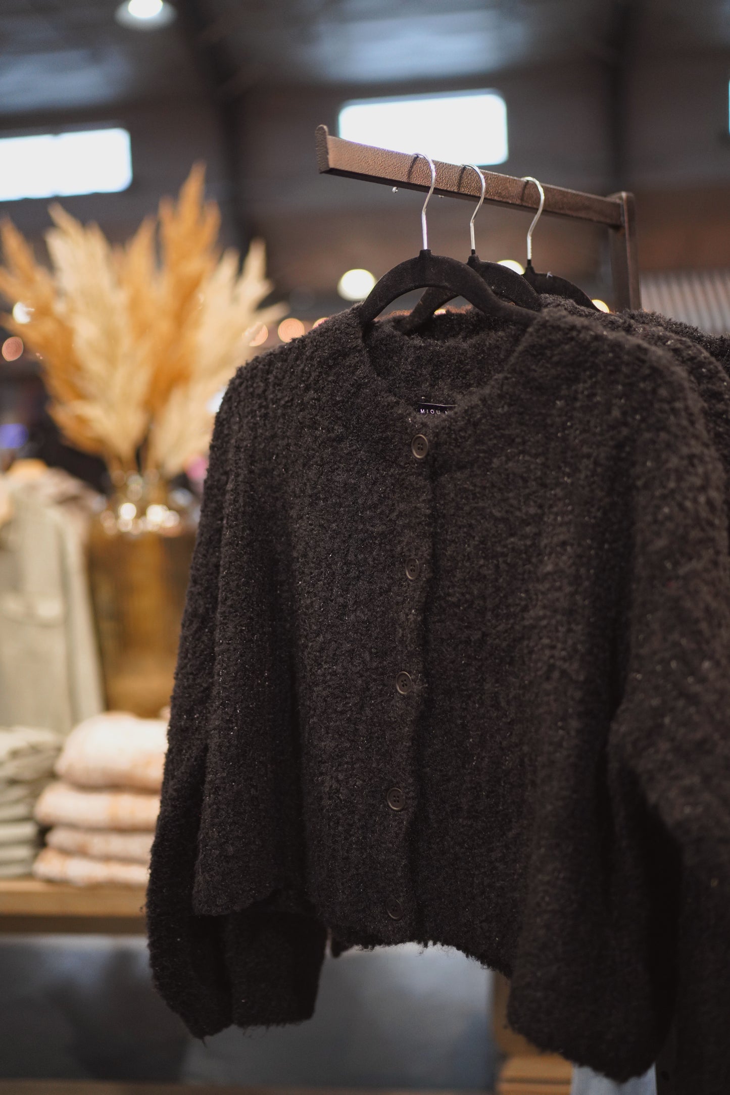 BUTTON FRONT SWEATER CARDI