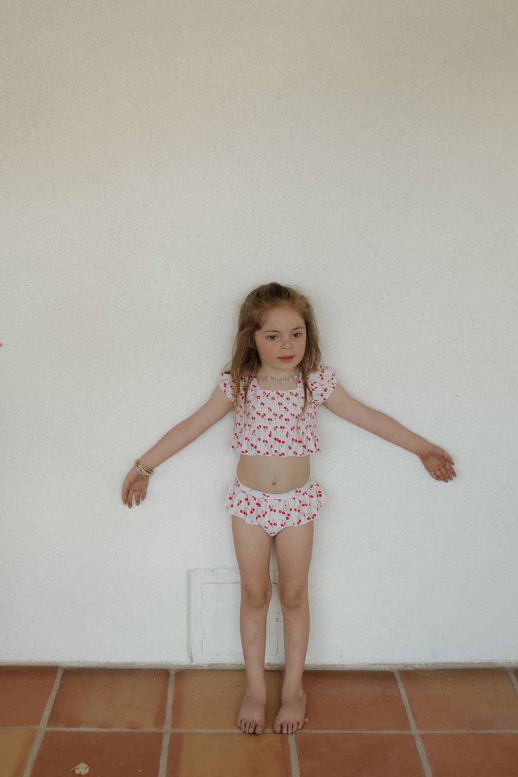 Toddler Two Piece Swimsuit | Sweetheart Cherries