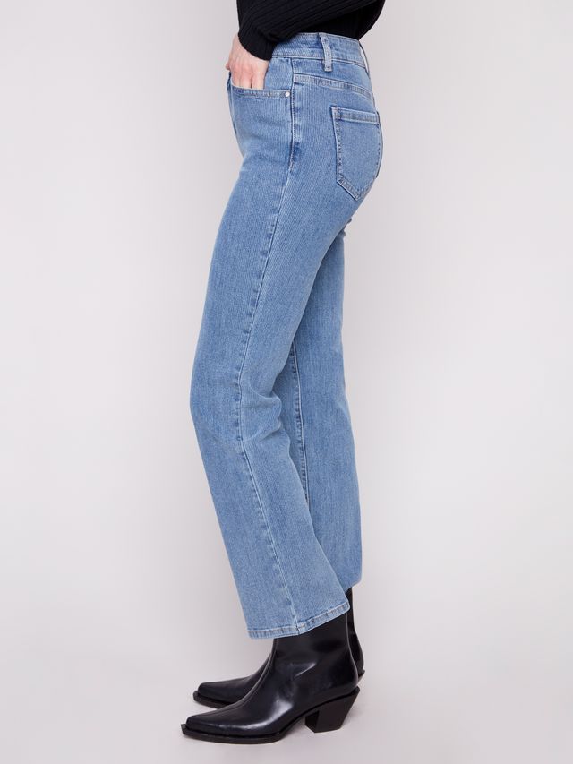 Denim Cord Straight Leg Pant
