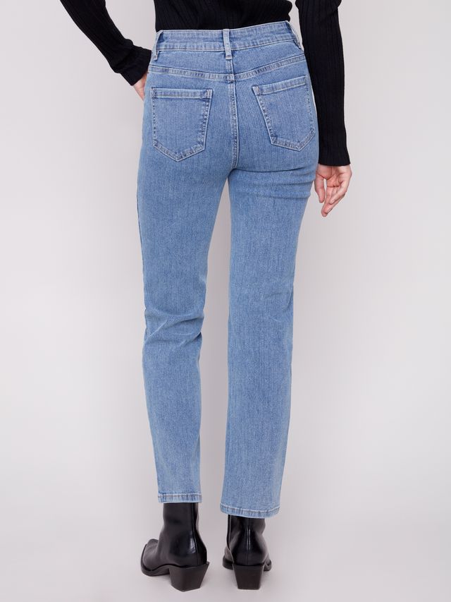 Denim Cord Straight Leg Pant