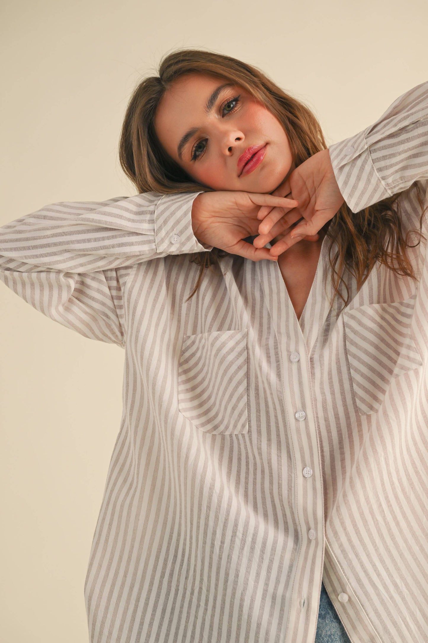 STRIPED BUTTON DOWN