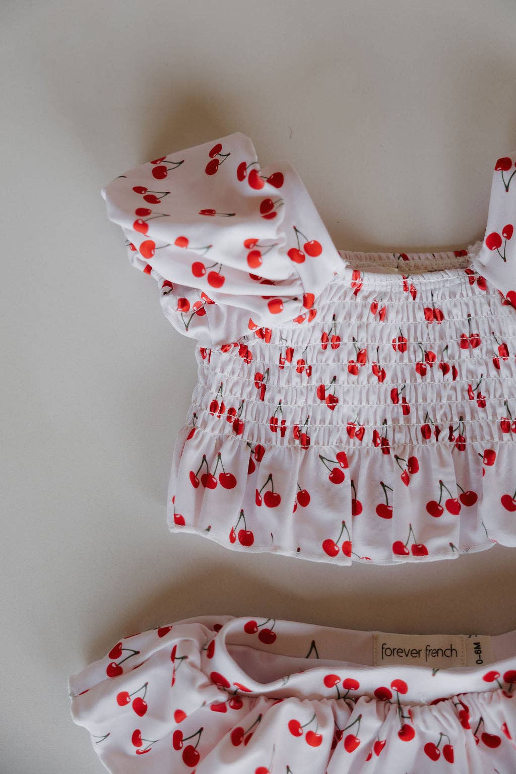 Toddler Two Piece Swimsuit | Sweetheart Cherries