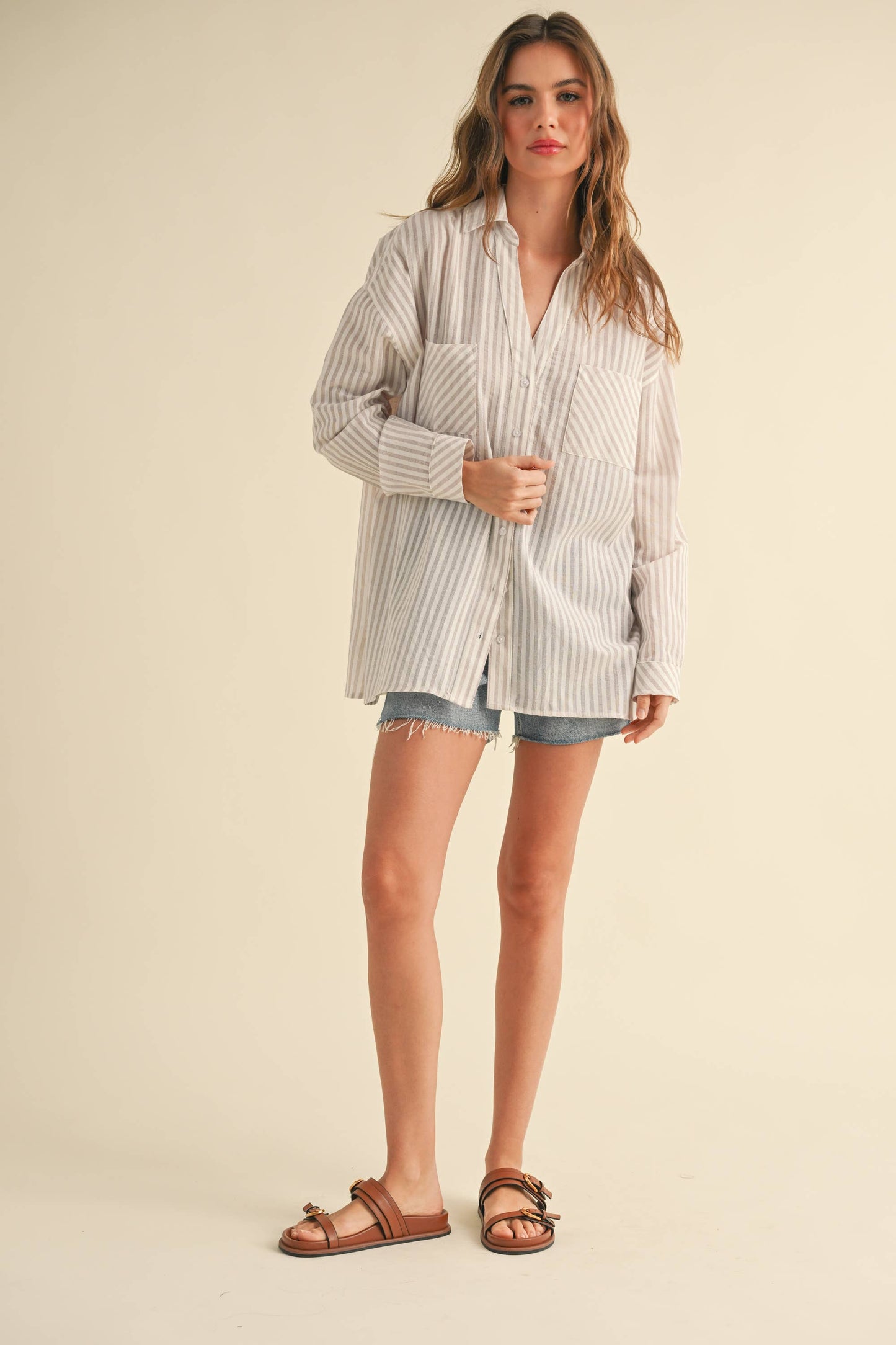 STRIPED BUTTON DOWN