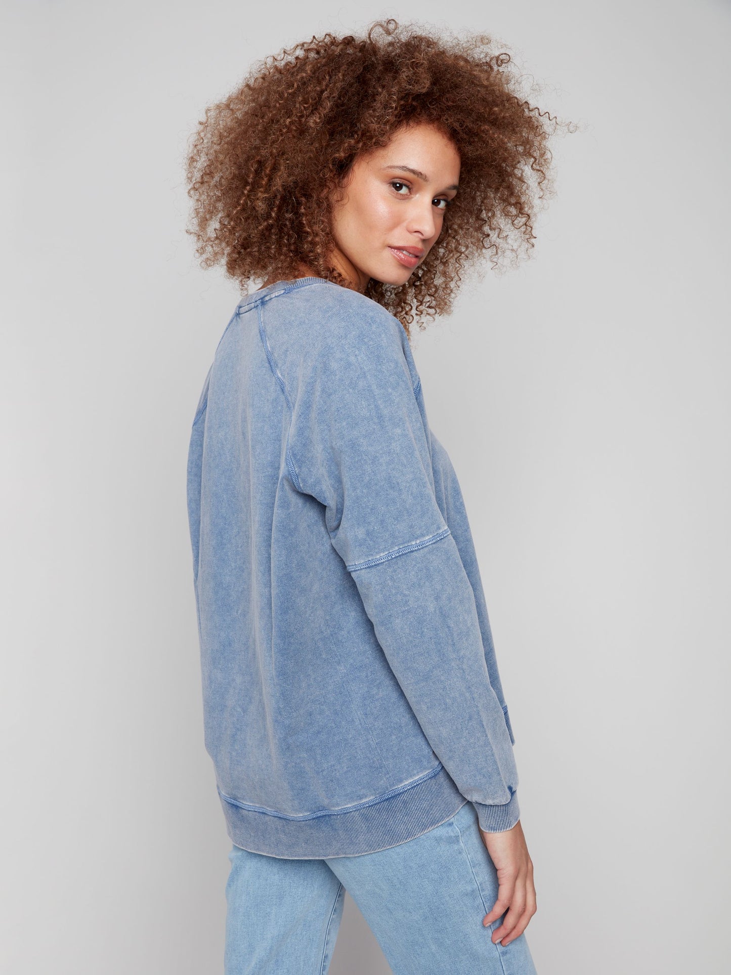 Cold Dye French Terry Top