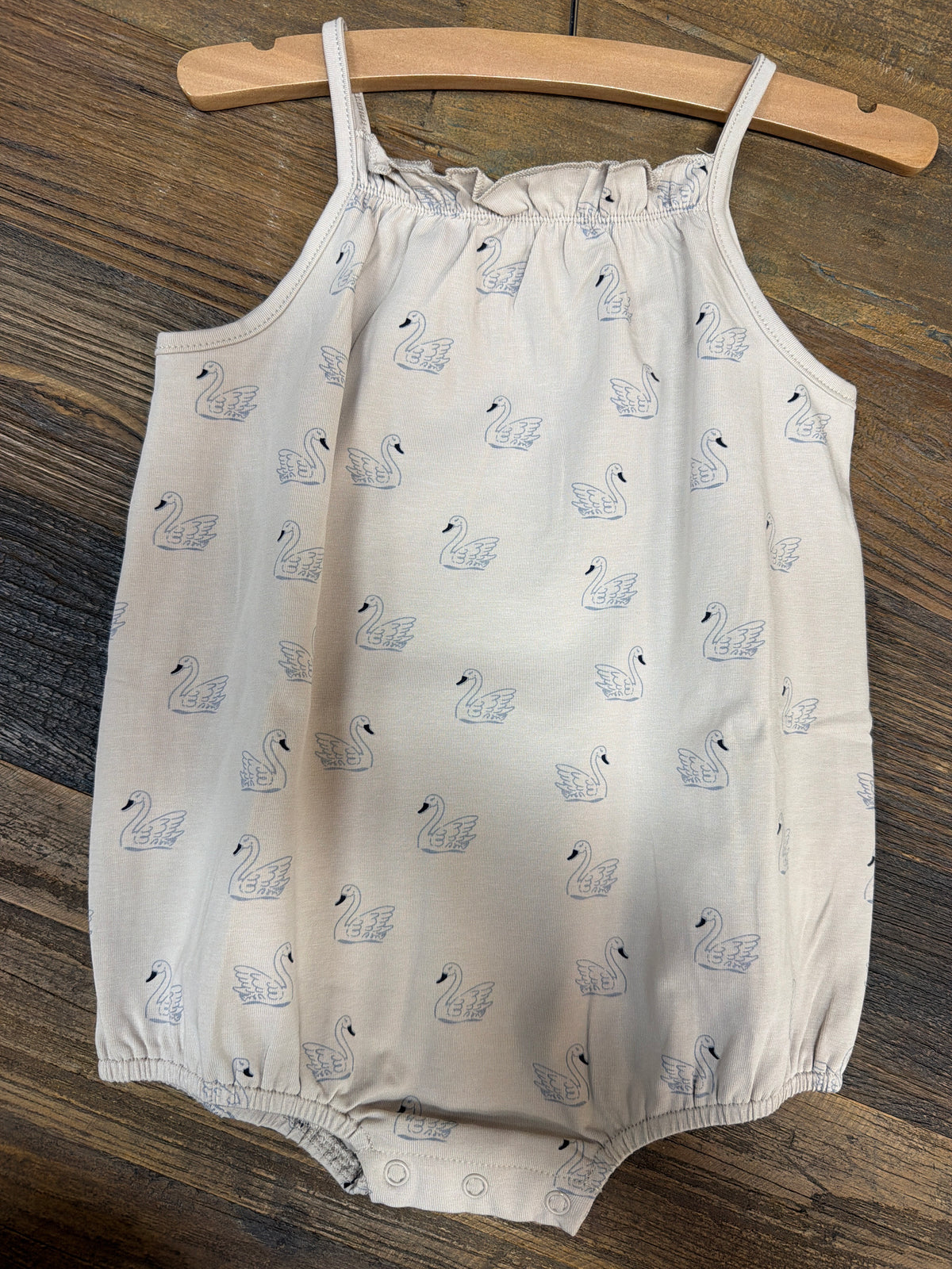 Swan Tank Bubble Romper