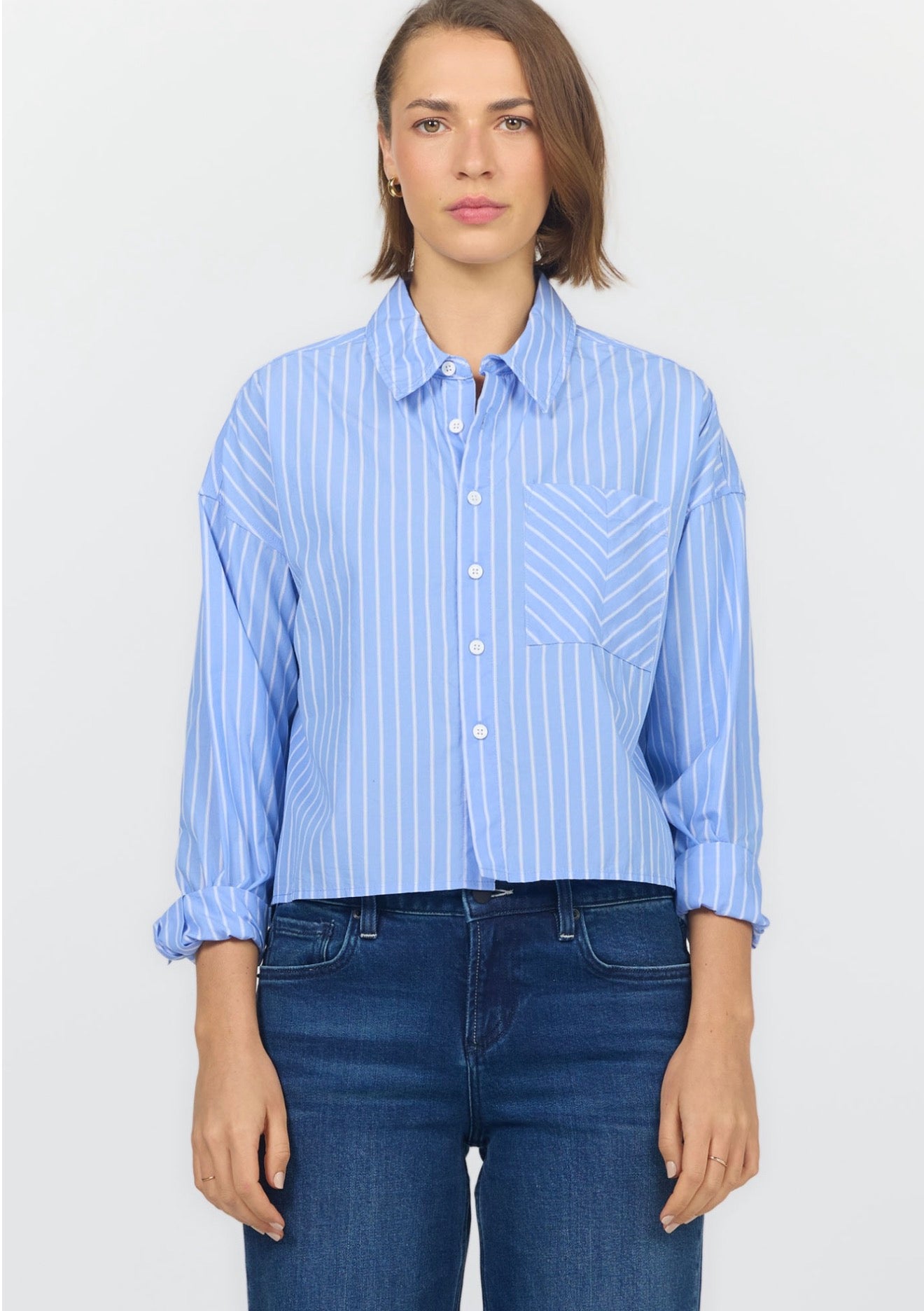 Cropped Arianna Button Up