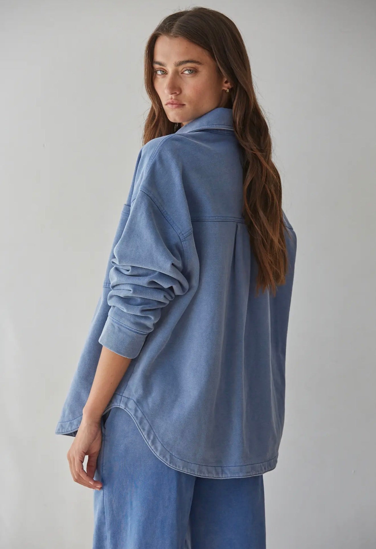 Knit Cotton Button Down (Set Option)