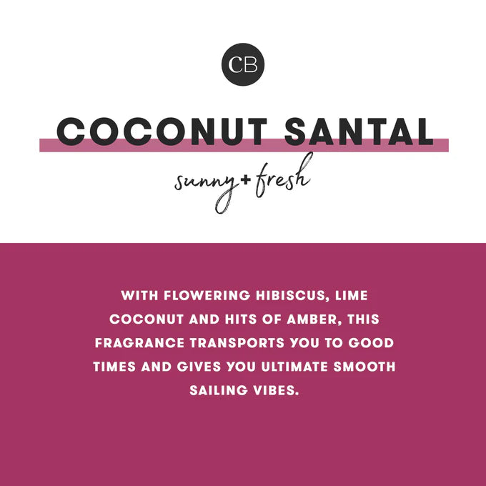 Coconut Santal Modern Marble Signature Candle 19 Ounce