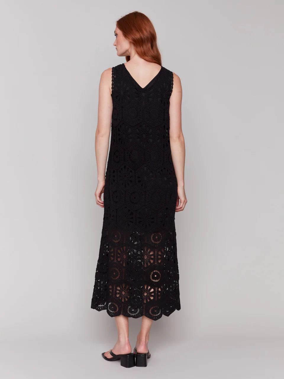 Crochet Sleeveless Maxi Dress
