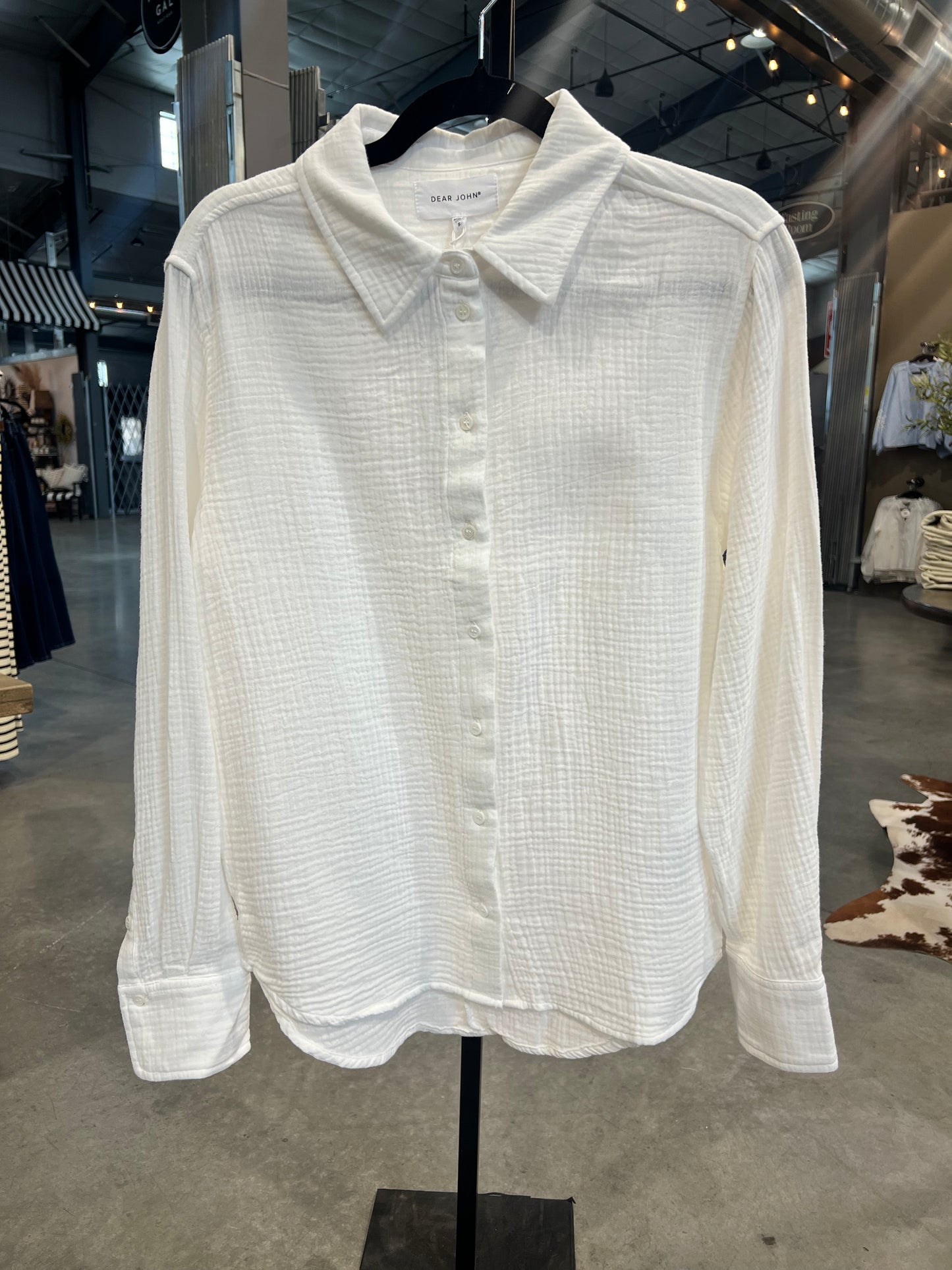 Gaia White Button Up