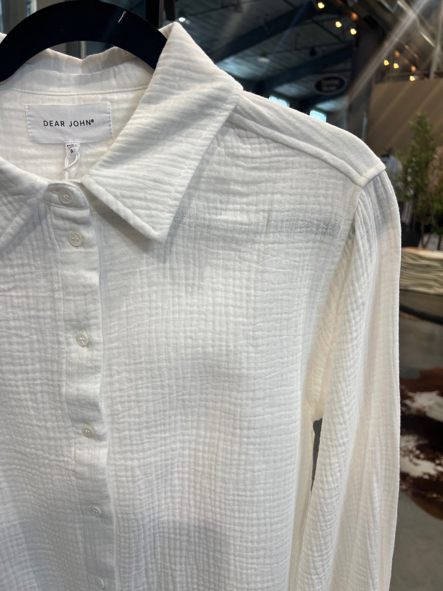 Gaia White Button Up