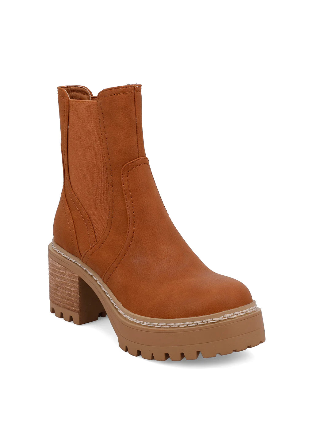 Tan bootie