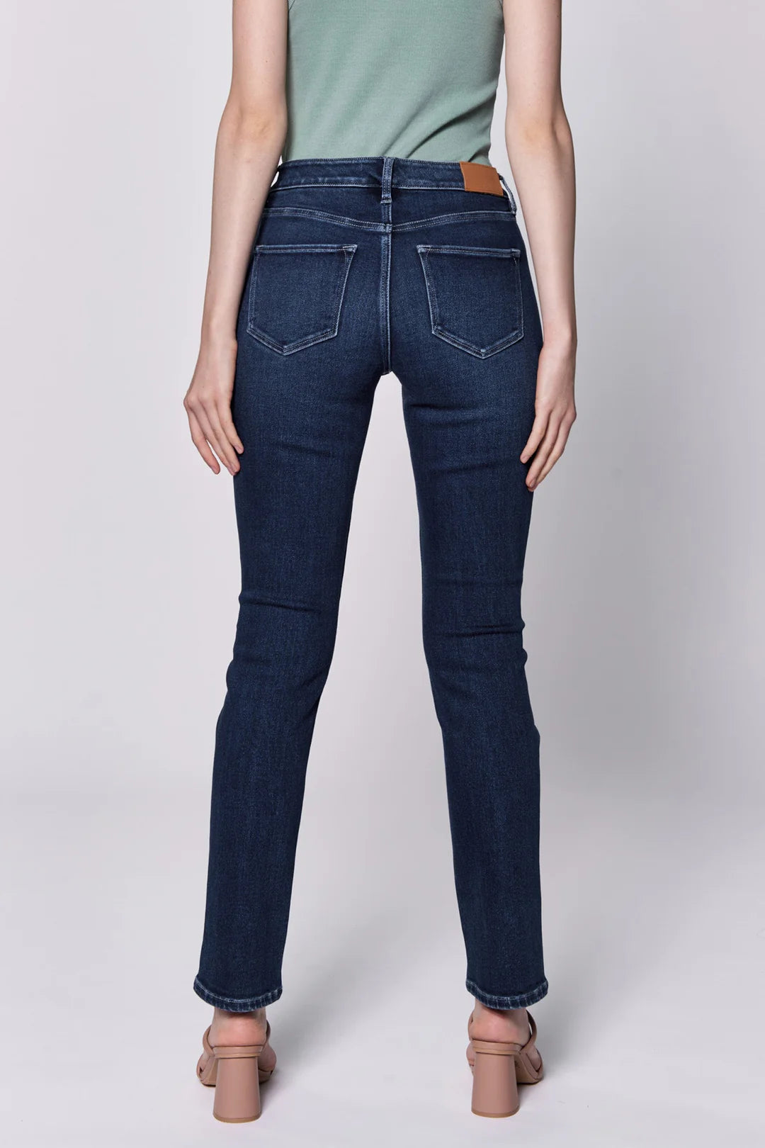 Blaire Mid rise Slim Straight Jeans