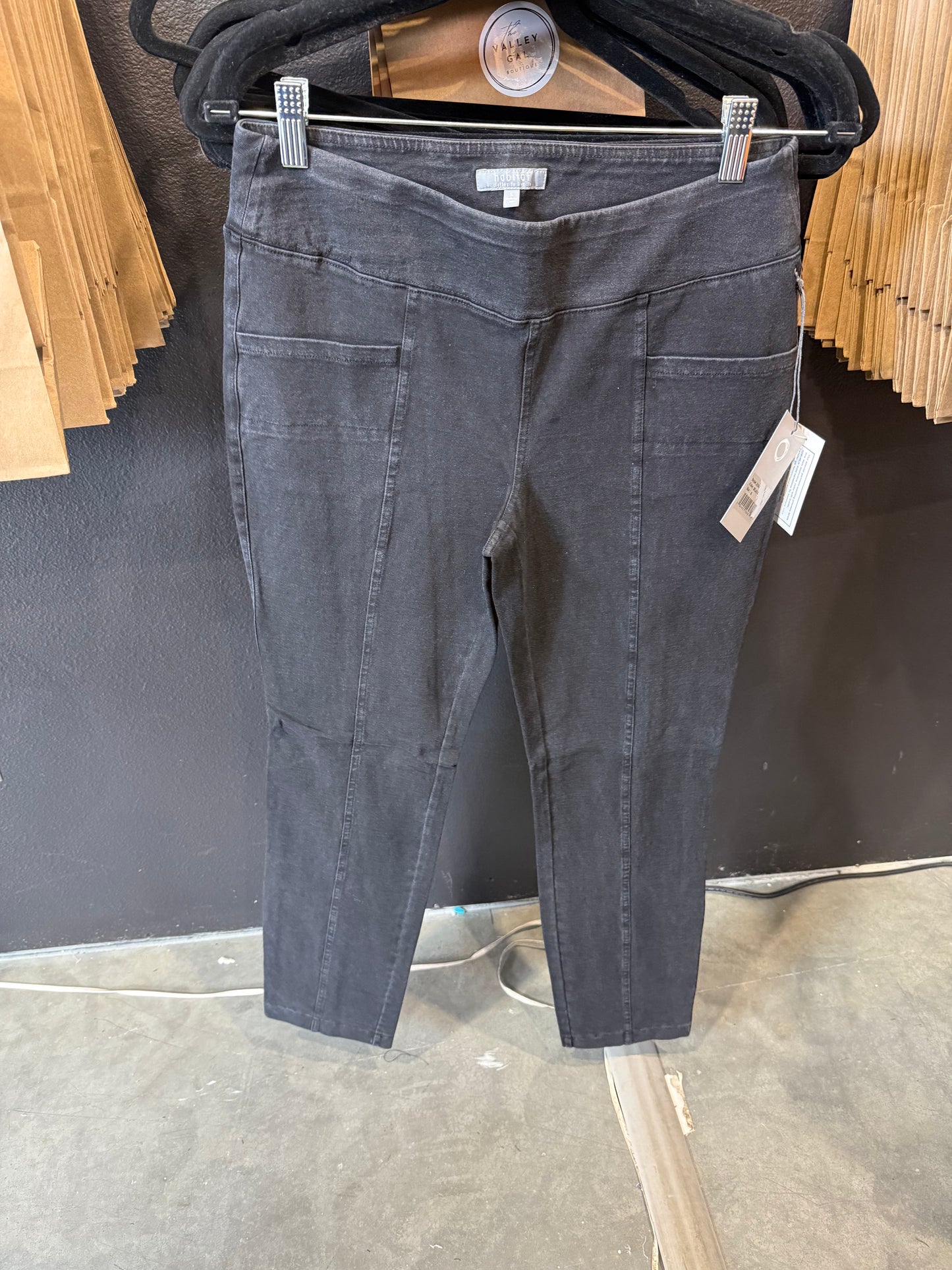 Stonewash Cotton Seamed Pocket Pant
