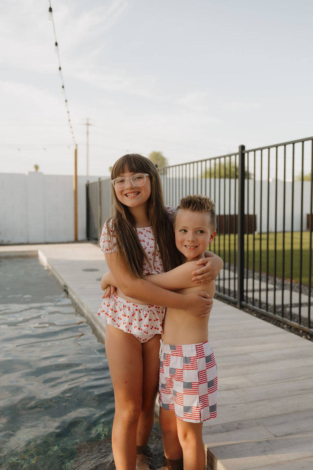 Toddler Two Piece Swimsuit | Sweetheart Cherries