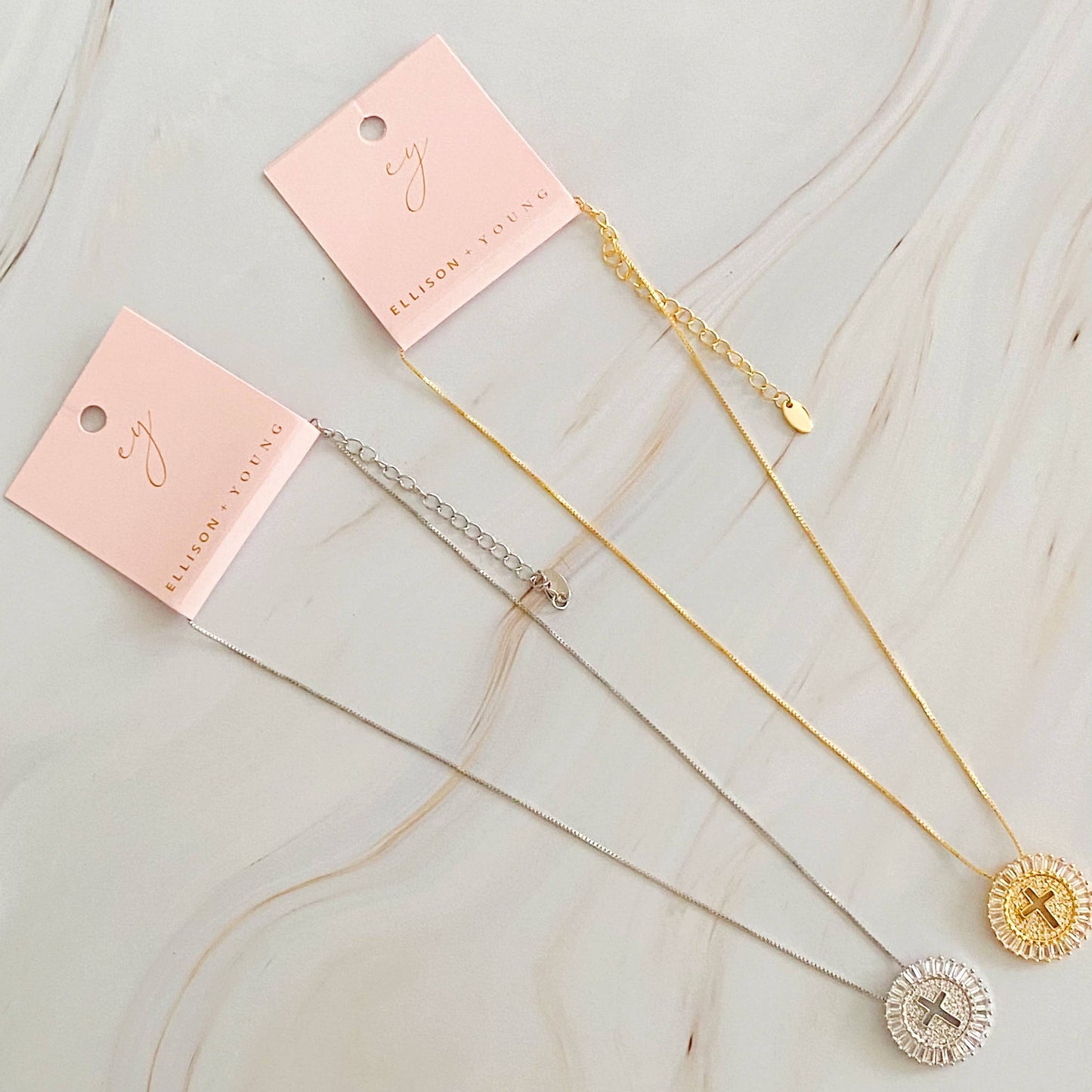 Circle Cross Necklace