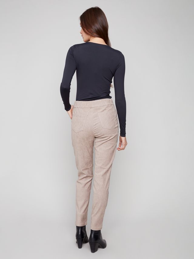 Pull On Cord Pant Almond
