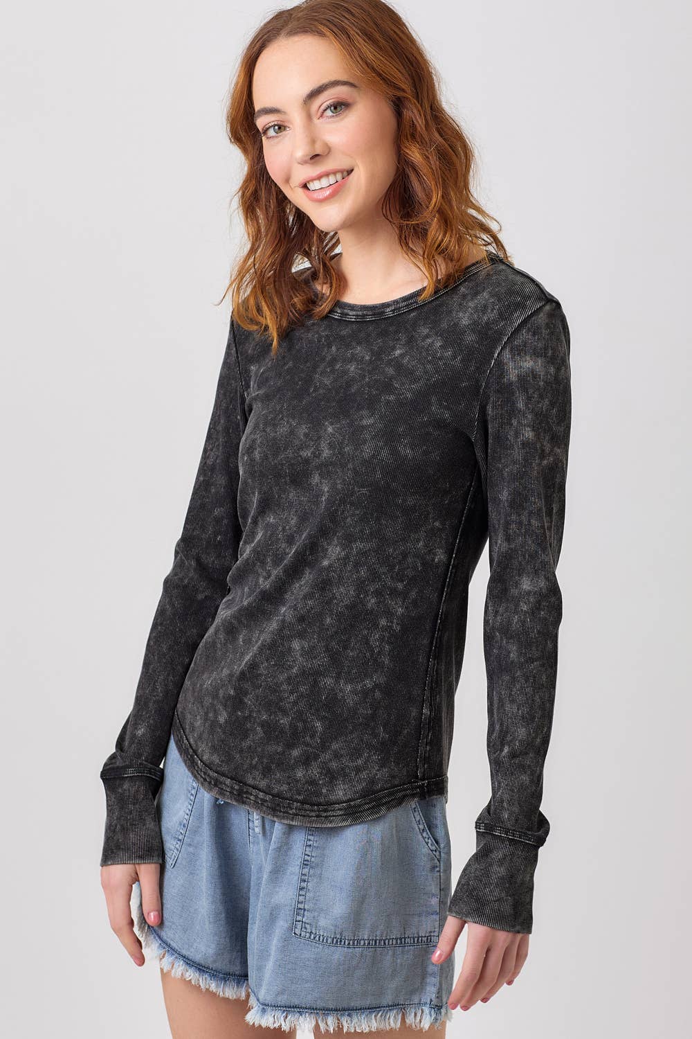 Washed Rib Top