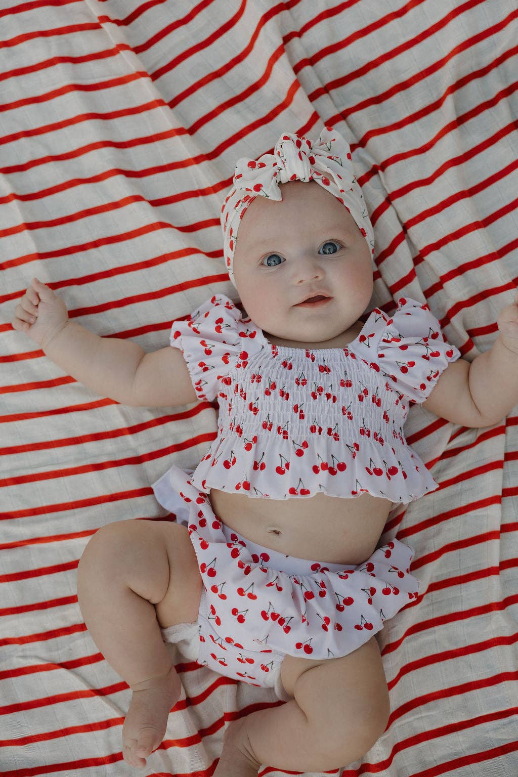 Toddler Two Piece Swimsuit | Sweetheart Cherries