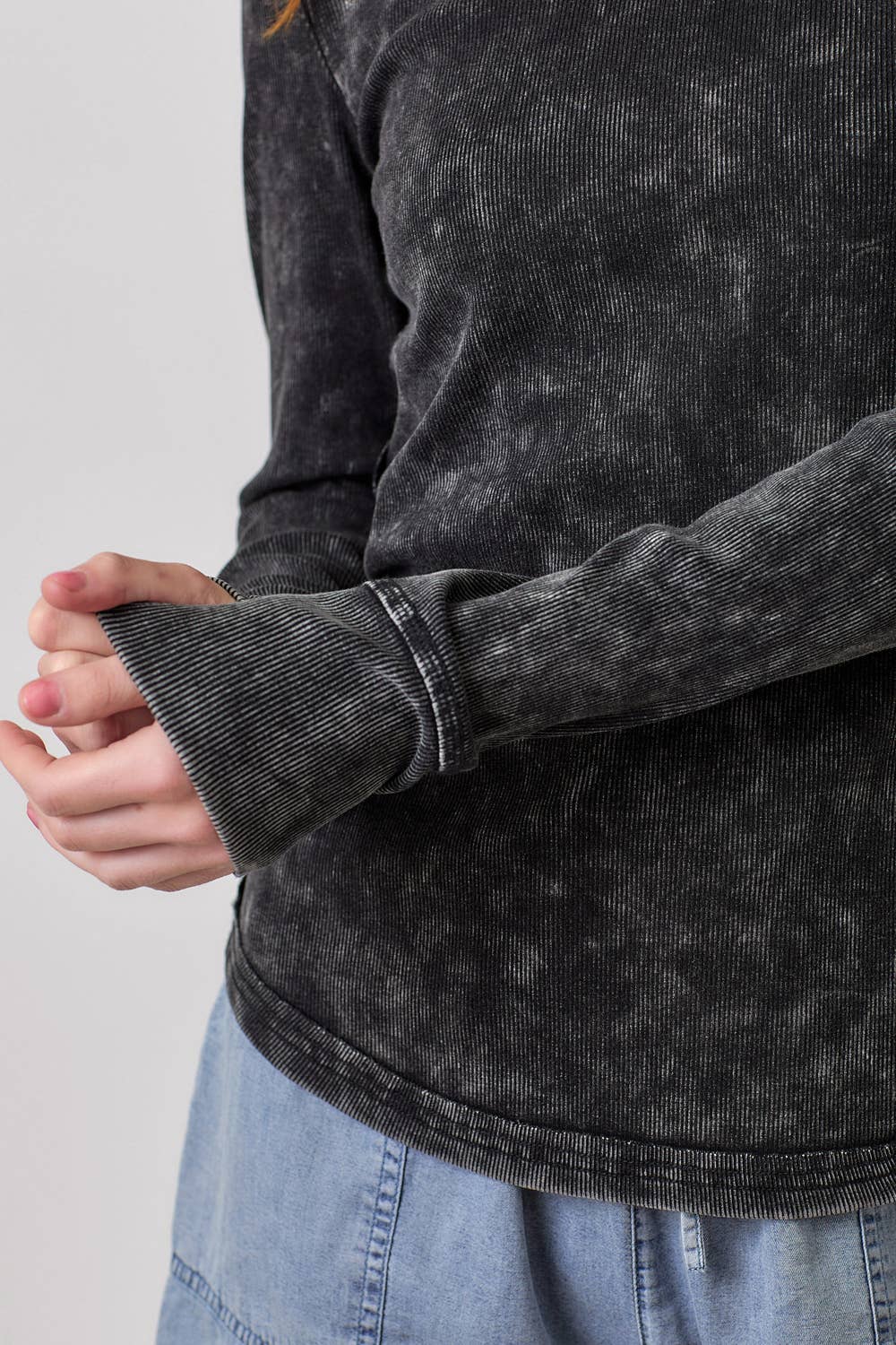 Washed Rib Top