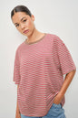 PIA STRIPED OVERSIZED TEE