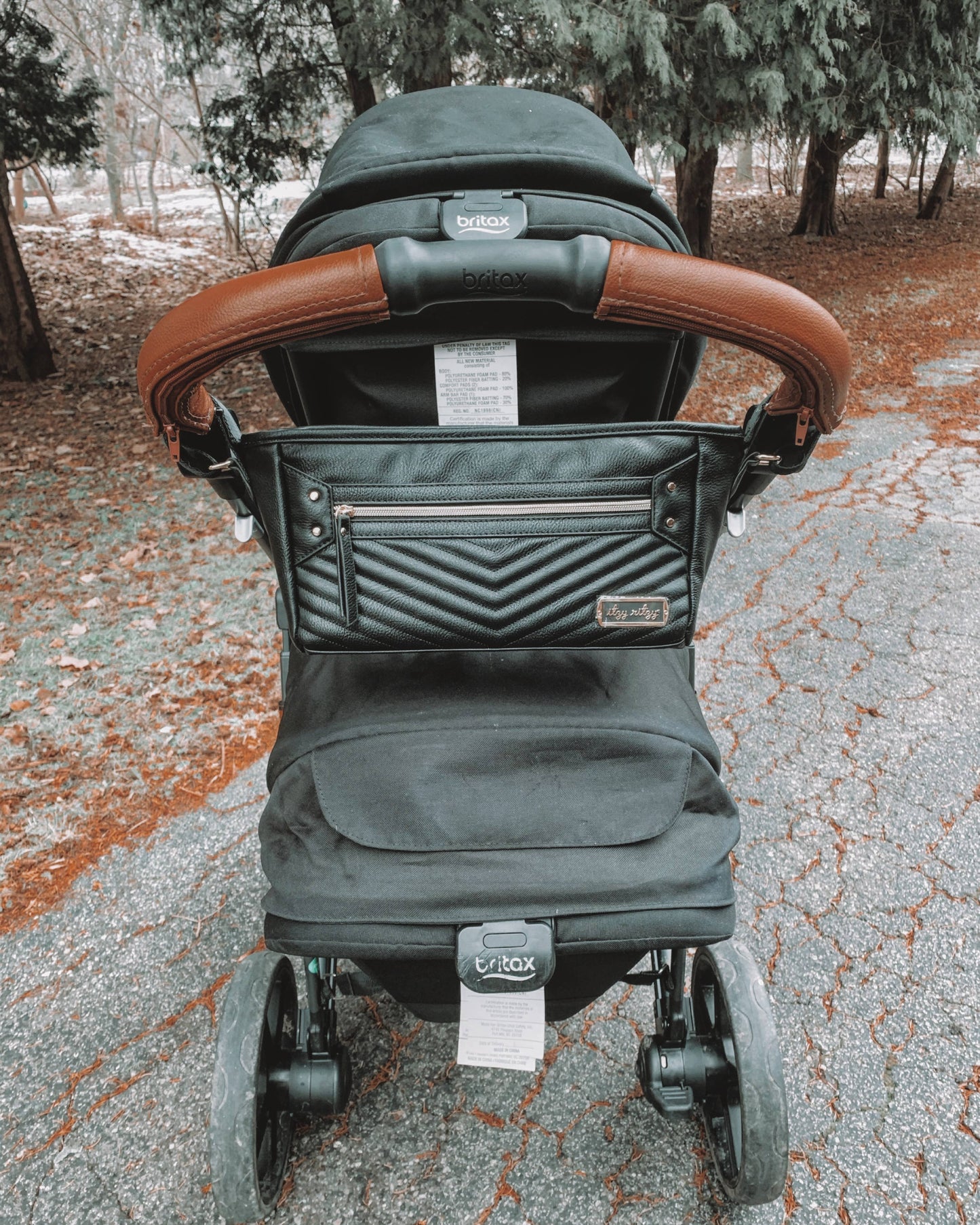 Black Travel Stroller + Wagon Caddy