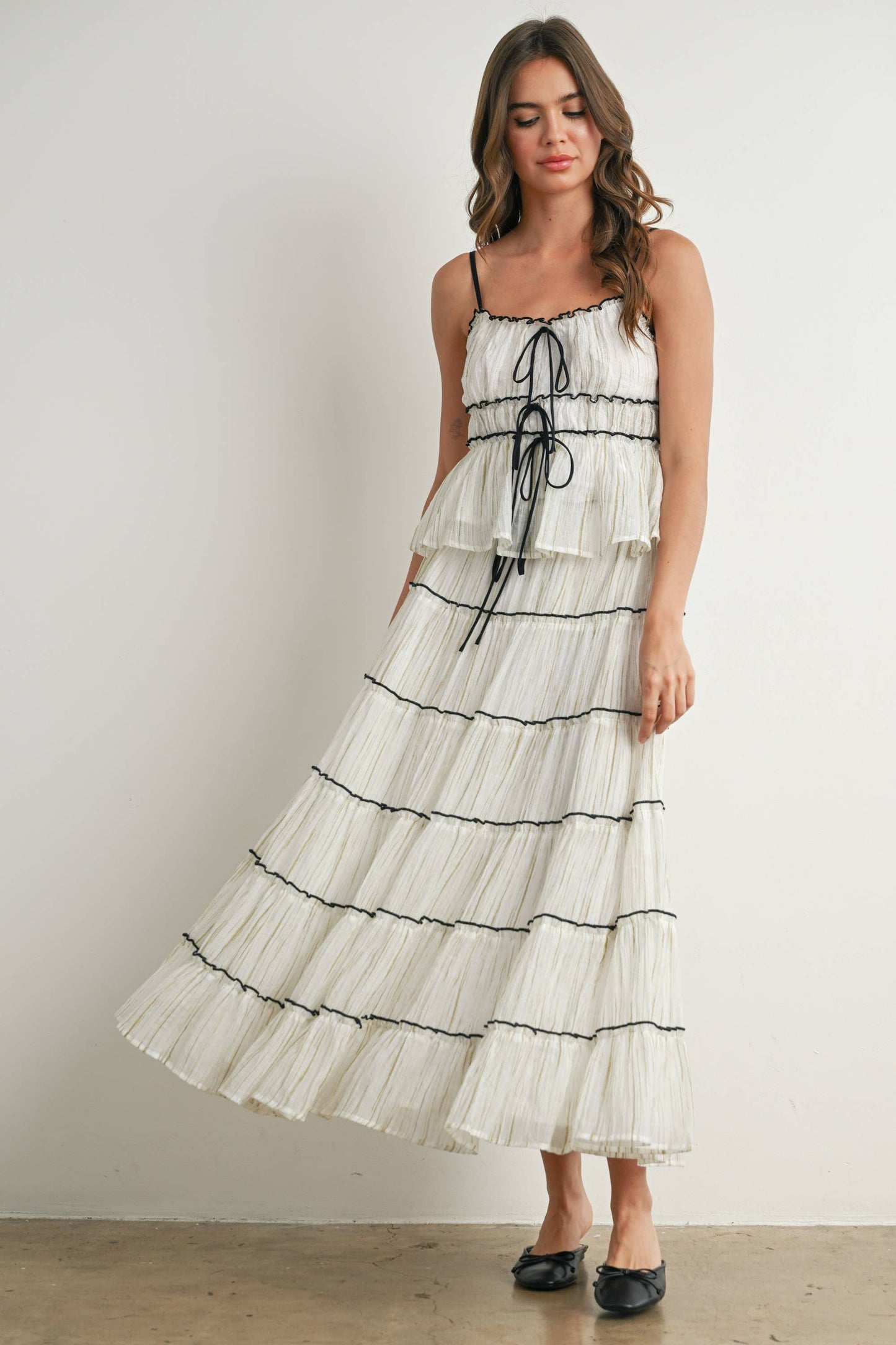 Tiered Ruffled Flowy Top