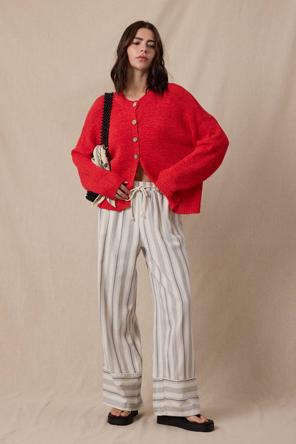 Oatmeal Button Sweater