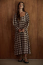 Fall Plaid Long Dress