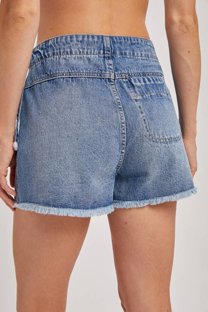 Denim Wrap Skort