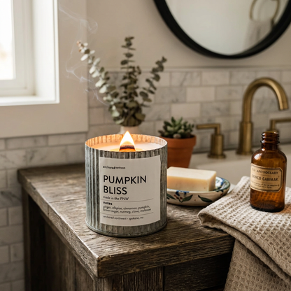 Pumpkin Bliss | Cozy Pumpkin Wood Wick Candle