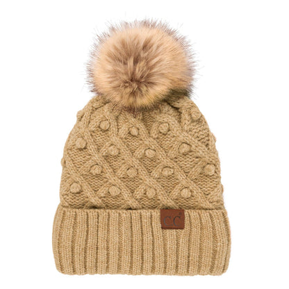 CC Crafted Pom Beanie