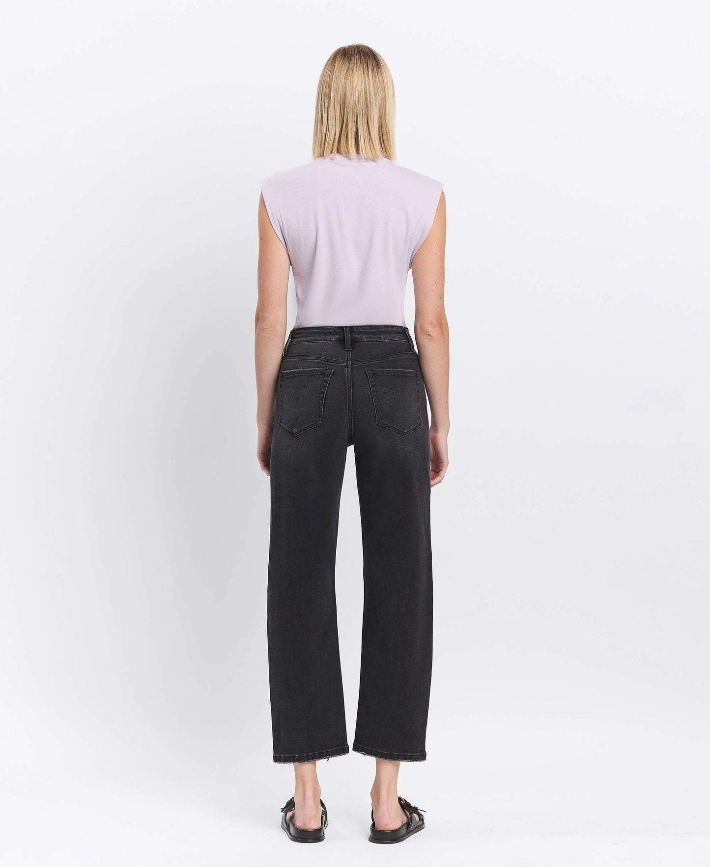 HIGH RISE BARREL JEANS T6568