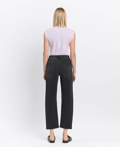 HIGH RISE BARREL JEANS T6568