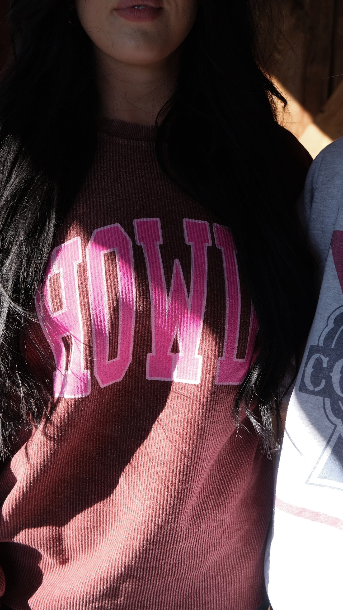 Howdy MAROON Corded Sweatshirt