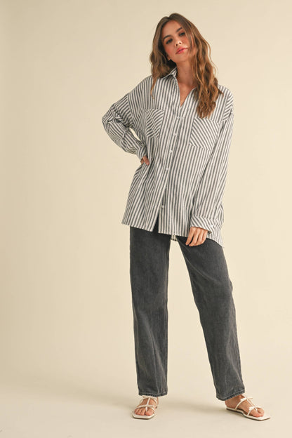 STRIPED BUTTON DOWN