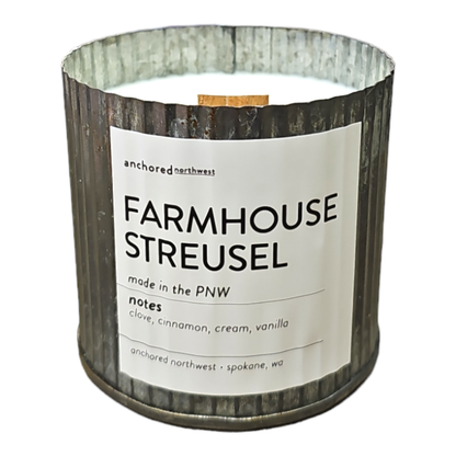 Farmhouse Streusel | Cozy Bakery Wood Wick Candle