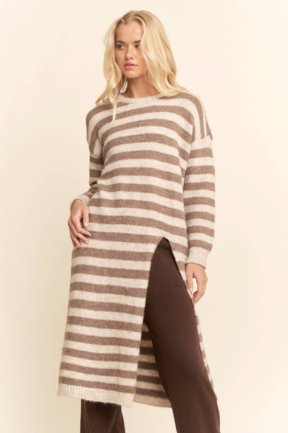 Striped Long Sweater