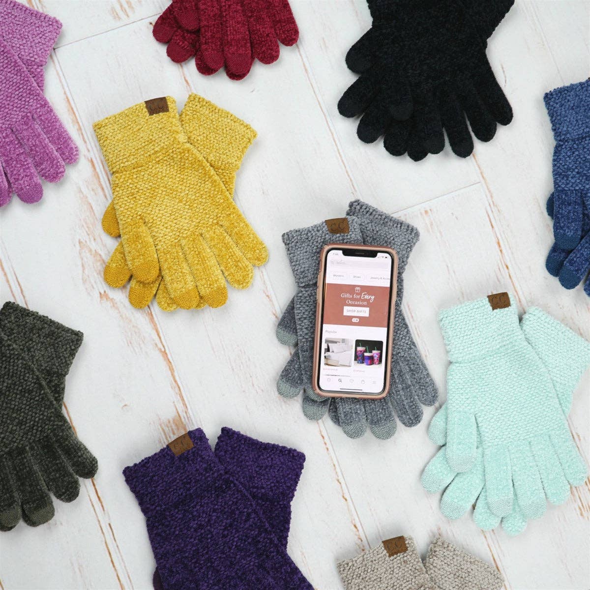 Chenille Touchscreen Glove