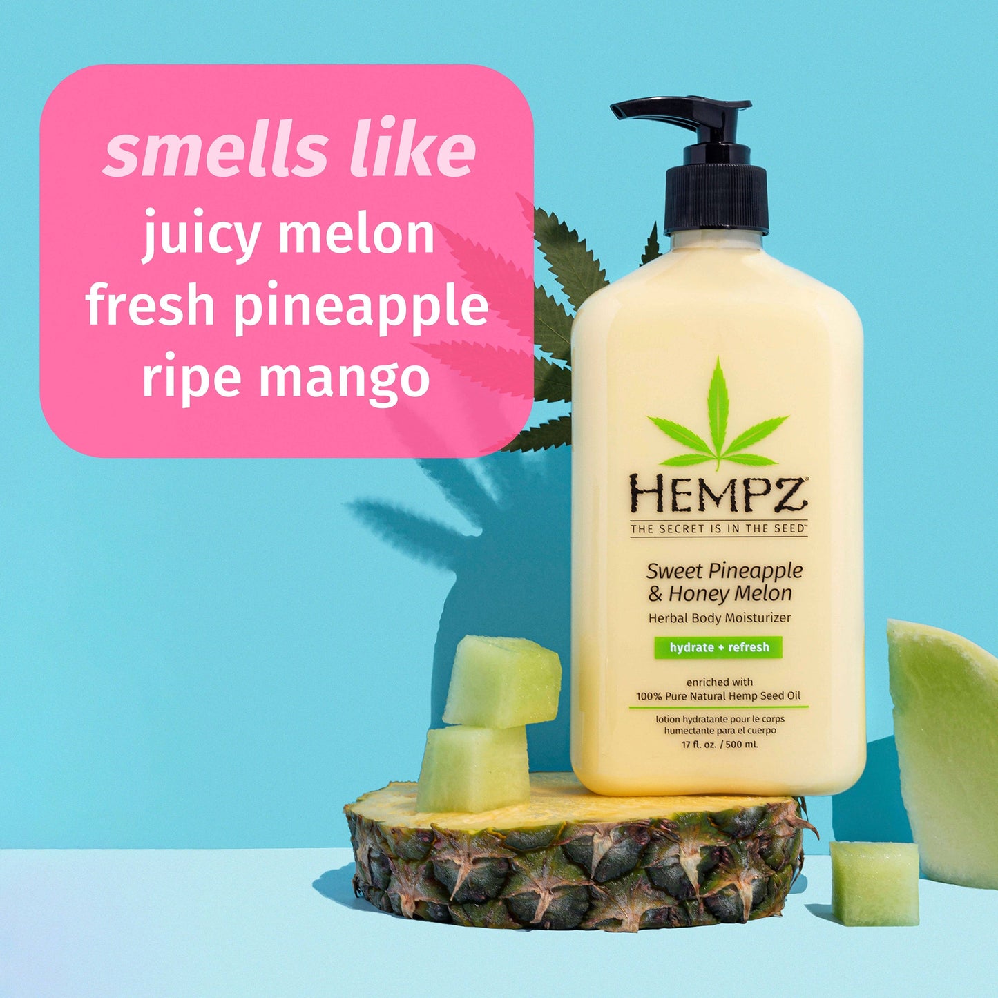 Sweet Pineapple & Honey Melon Herbal Body Moisturizer