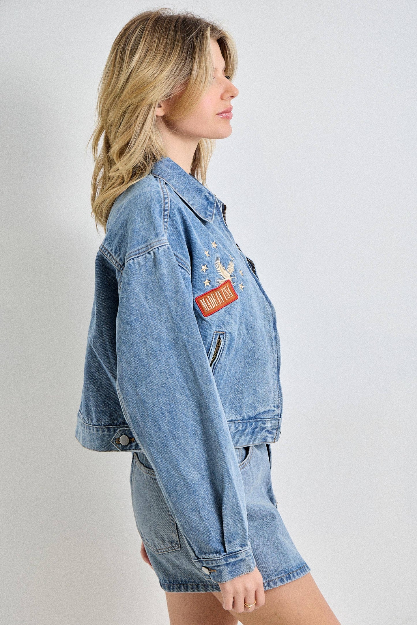Embroidered Denim Jacket