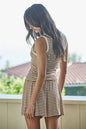 Knit Rayon Striped Sleeveless Top (Set Option)