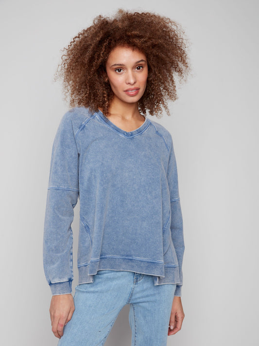 Cold Dye French Terry Top