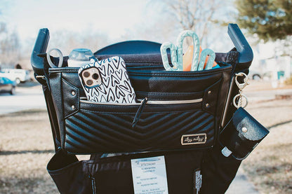 Black Travel Stroller + Wagon Caddy