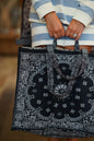 Black Bandana Tote