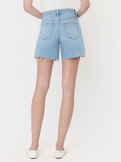 SUPER HIGH RISE DRAWSTRING MIDI SHORTS