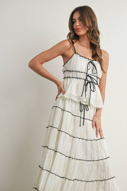 Tiered Ruffled Flowy Top