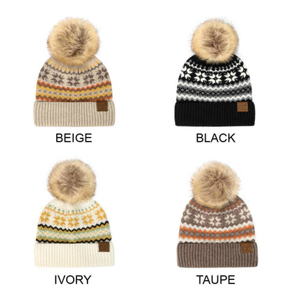 CC Nordic Fair Isle Beanie
